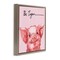 Stupell Industries Be Vegan Cute Pig Floating Frame By Stella Chang